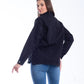 Gabardine Jacket With Strass Black Color OJS-512B