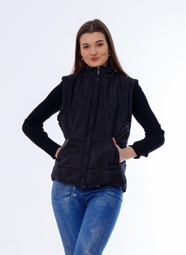 Waterproof Short Vest Black Color OJ-518BL