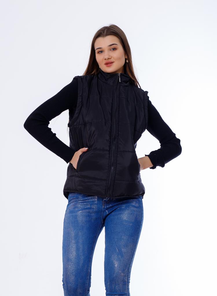 Waterproof Short Vest Black Color OJ-518BL