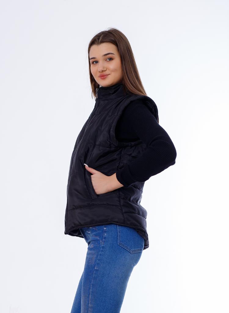 Waterproof Short Vest Black Color OJ-518BL