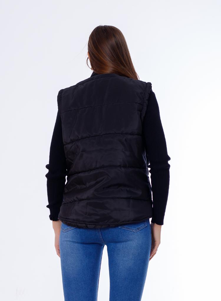 Waterproof Short Vest Black Color OJ-518BL