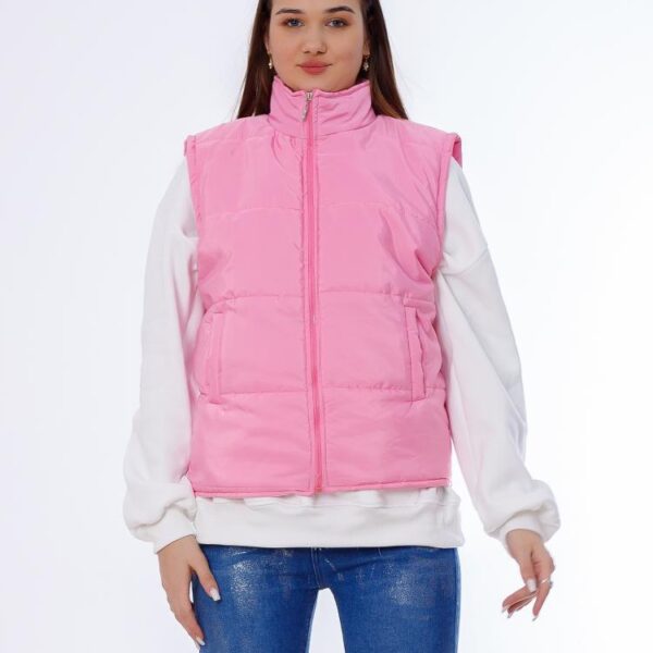 Waterproof Short Vest Pink Color OJ-518P