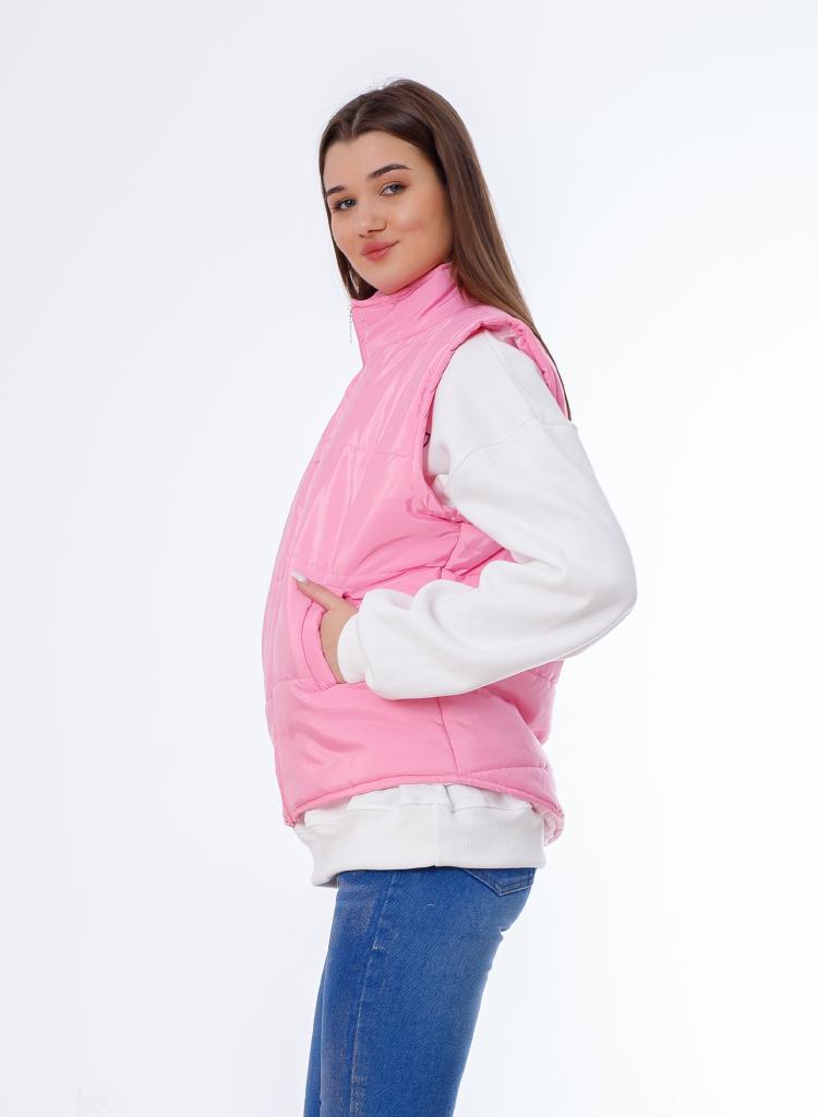 Waterproof Short Vest Pink Color OJ-518P