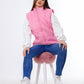 Waterproof Short Vest Pink Color OJ-518P