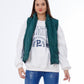 Waterproof Short Vest Dark Green Color OJ-518DG
