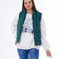 Waterproof Short Vest Dark Green Color OJ-518DG