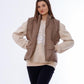 Waterproof Short Vest Brown Color OJ-518B