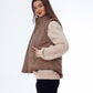 Waterproof Short Vest Brown Color OJ-518B