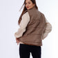 Waterproof Short Vest Brown Color OJ-518B