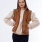 Waterproof Short Vest Brown Color OJ-518B