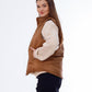 Waterproof Short Vest Brown Color OJ-518B