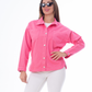Gabardine Jacket With Strass Pink Color OJS-512P