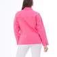 Gabardine Jacket With Strass Pink Color OJS-512P