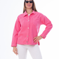 Gabardine Jacket With Strass Pink Color OJS-512P