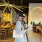 Gabardine Jacket With Strass Beige Color OJS-512BG
