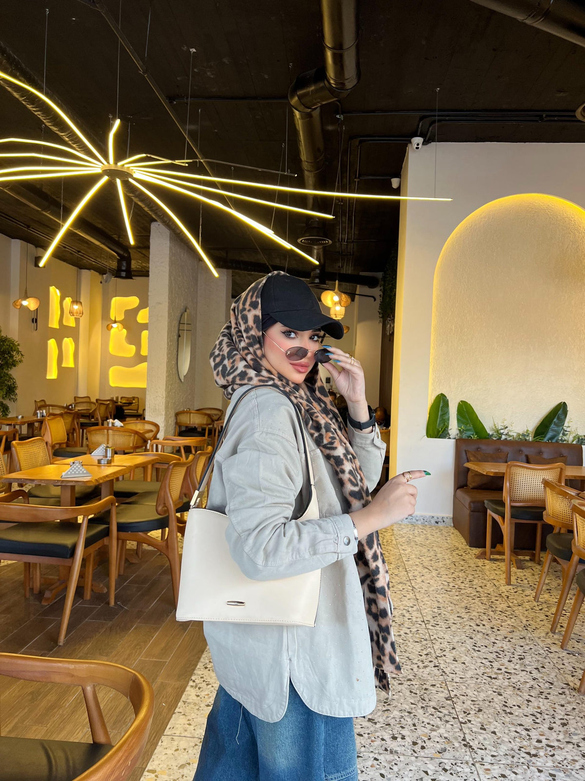 Gabardine Jacket With Strass Beige Color OJS-512BG