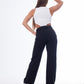 High Waist Straight Black Jeans Pants OB-350BL
