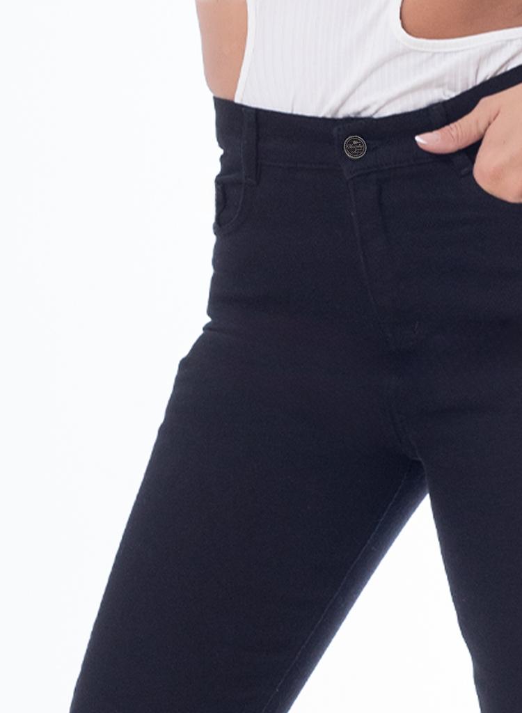 MomFit Boyfriend Black Gabardine OB-275BL