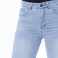 High Waist Straight Ice Blue Jeans Pants OB-350i