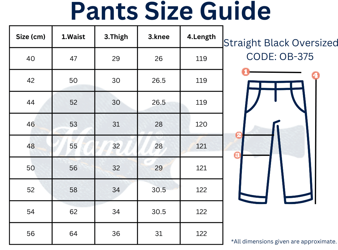 Plus Size High Waist Straight Black Jeans Pants OB-357BL