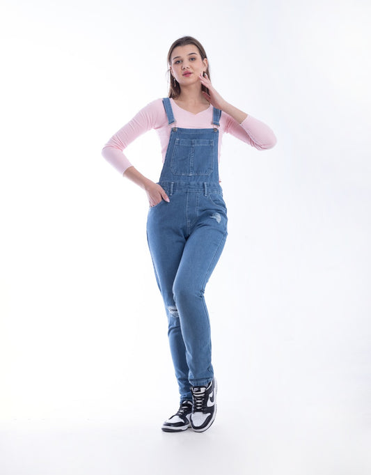 Salopet Skinny Cutting Leg Light Blue OS-101C