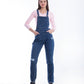 Salopet Skinny Cutting Leg Dark Blue OS-101A