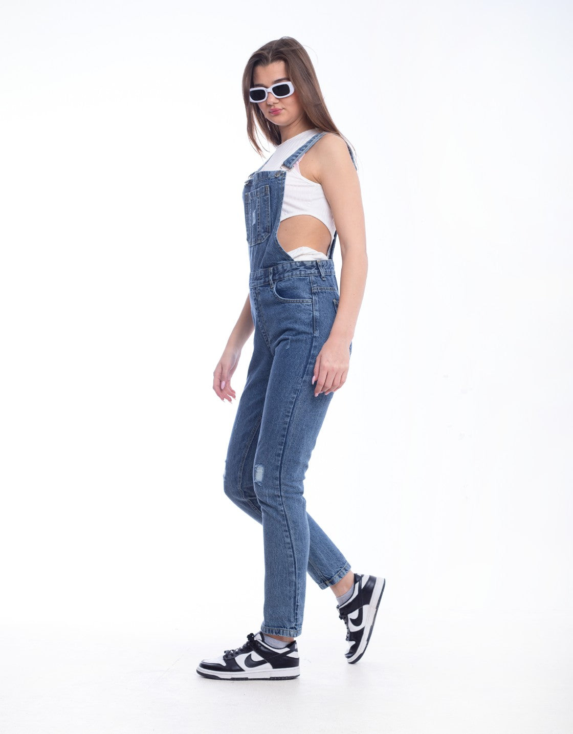 Salopet Skinny Scribbles Leg Quarry Blue OS-101R