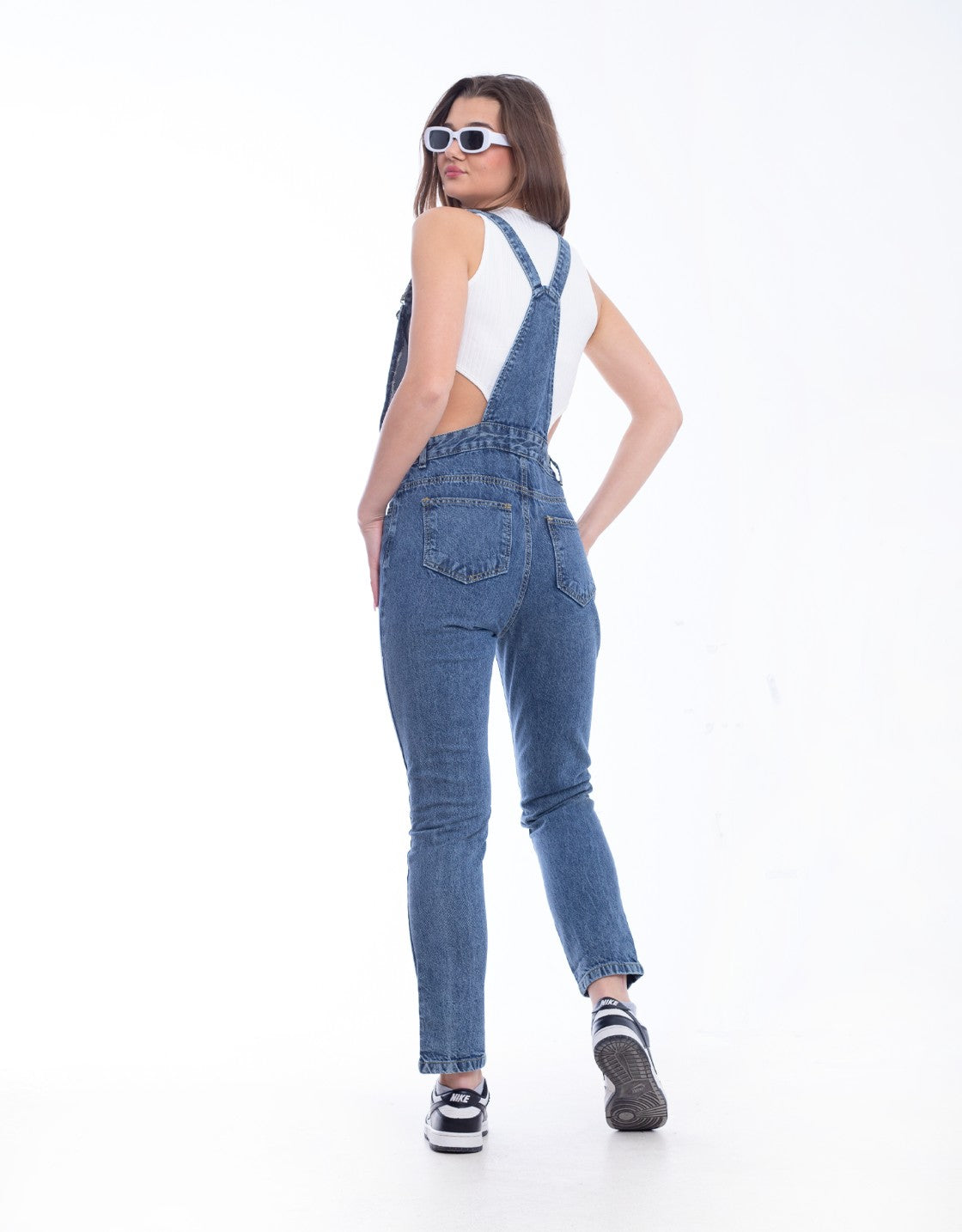 Salopet Skinny Scribbles Leg Quarry Blue OS-101R