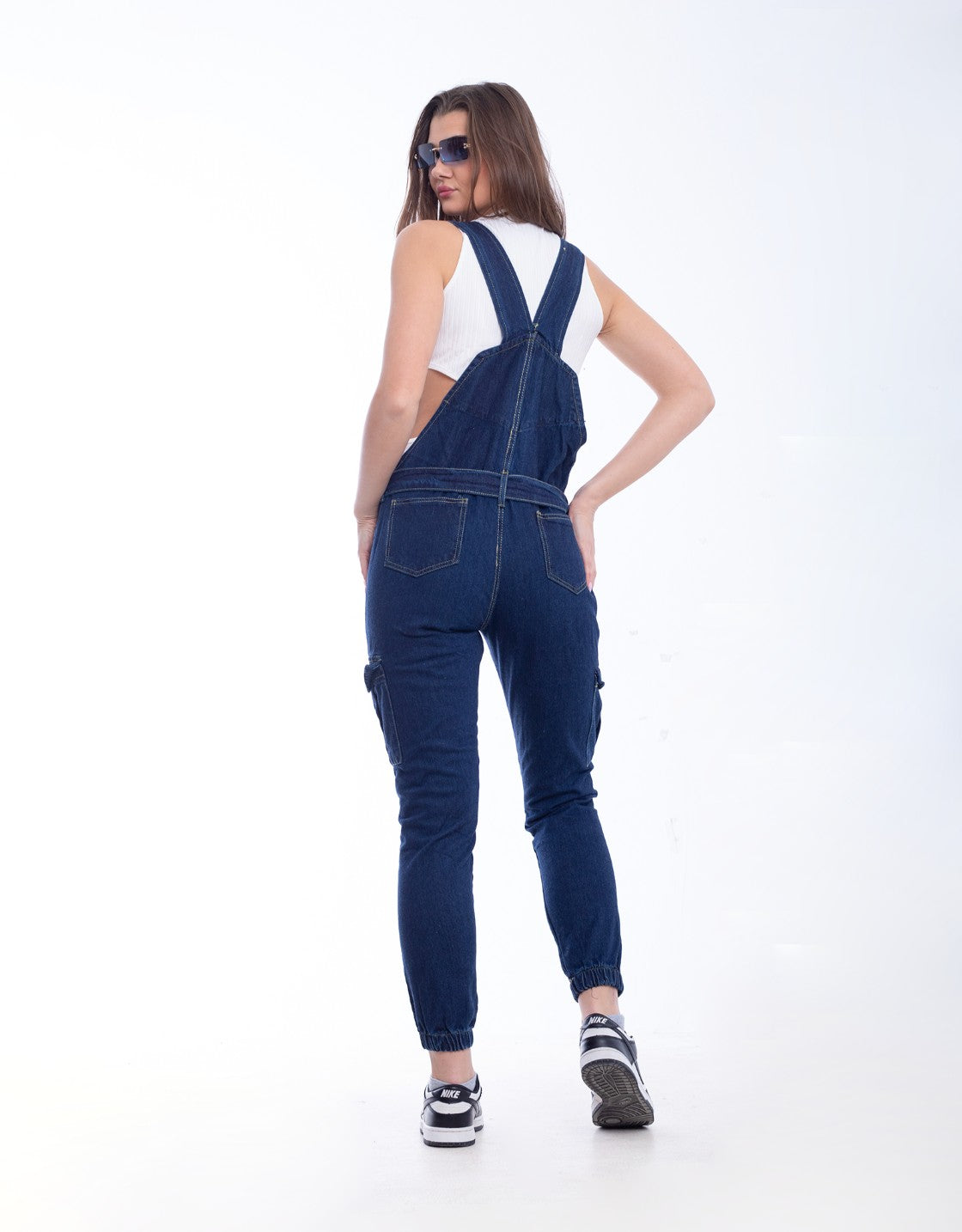Salopet Mom-Fit Astic Dark Blue OS-125A