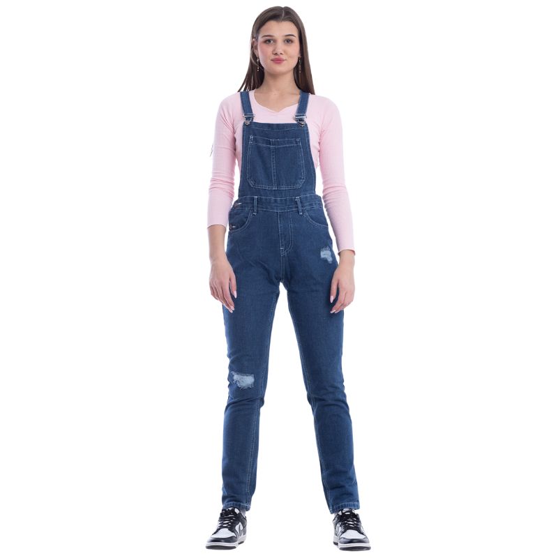 Salopet Skinny Cutting Leg Dark Blue OS-101A