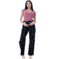 Diamond Studded Straight Jeans Pants Black OBD-350DBL