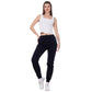 High Waist Sweatpants With Pockets Black MAS004-DBL