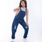 Salopet Mom-Fit Cutting Dark Blue Teenager OB-113A