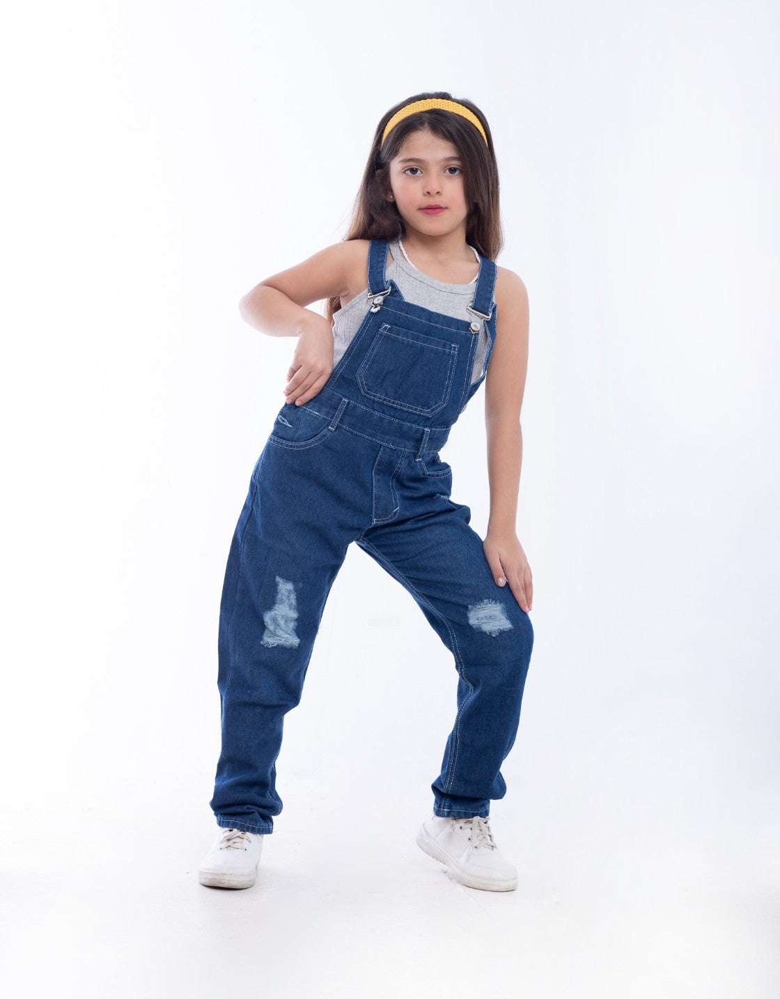 Salopet Mom-Fit Cutting Dark Blue Teenager OB-113A
