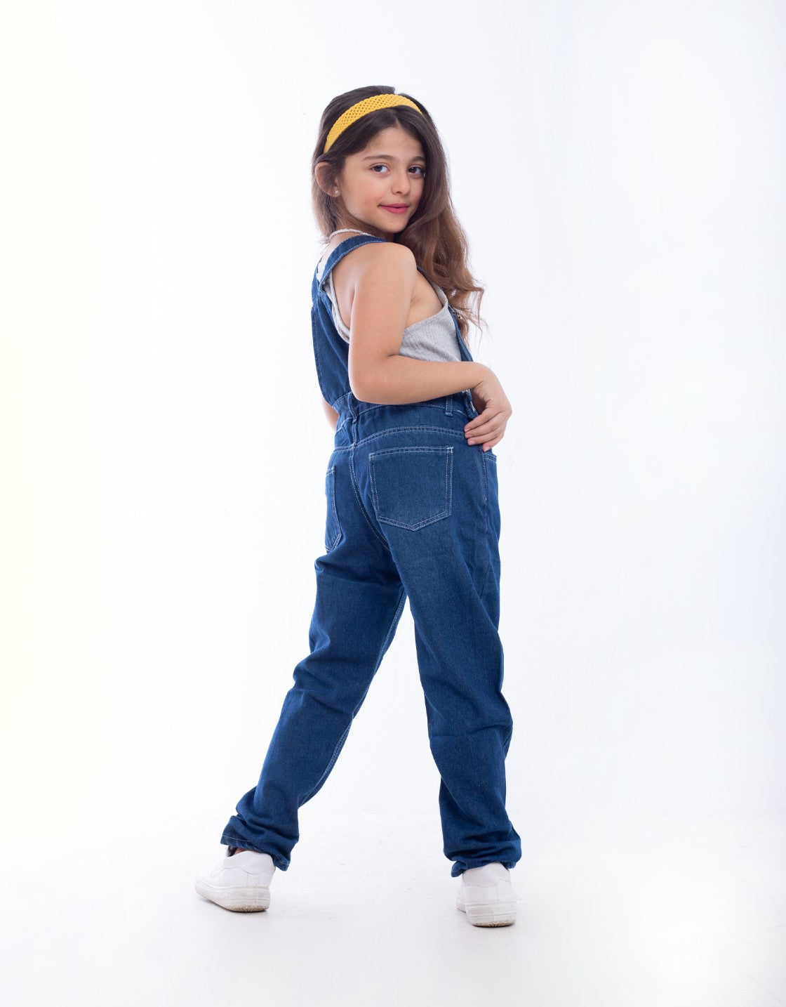 Salopet Mom-Fit Cutting Dark Blue Teenager OB-113A