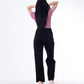 Diamond Studded Straight Jeans Pants Black OBD-350DBL