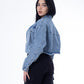 Cropped Jeans Jacket Dark Quarry Color OJ-537R