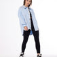Gabardine Jacket Metallic Baby Blue Color OJ-512/1BB