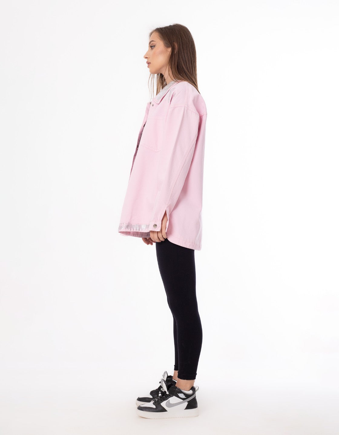 Gabardine Jacket Metallic Rose Color OJ-512/1R