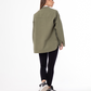 Gabardine Jacket Metallic Dark Olive Color OJ-512/1GO