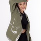 Gabardine Jacket Metallic Dark Olive Color OJ-512/1GO