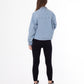 Jeans Jacket Pocket Embellished Drop Shoulder Light Quarry Color OJ-542V