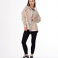 Gabardine Jacket Metallic Beige Color OJ-512/1CR
