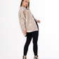 Gabardine Jacket Metallic Beige Color OJ-512/1CR