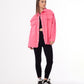 Gabardine Ripped Casual Jacket Pink Color OJ-540F