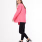 Gabardine Ripped Casual Jacket Pink Color OJ-540F