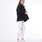 Gabardine Ripped Casual Jacket Black Color OJ-540BL