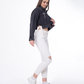 Cropped Jeans Jacket Dark Grey Color OJ-537BBL