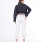 Cropped Jeans Jacket Dark Grey Color OJ-537BBL