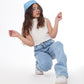 High Waist Charleston Quarry Color Jeans Pants OB-451V